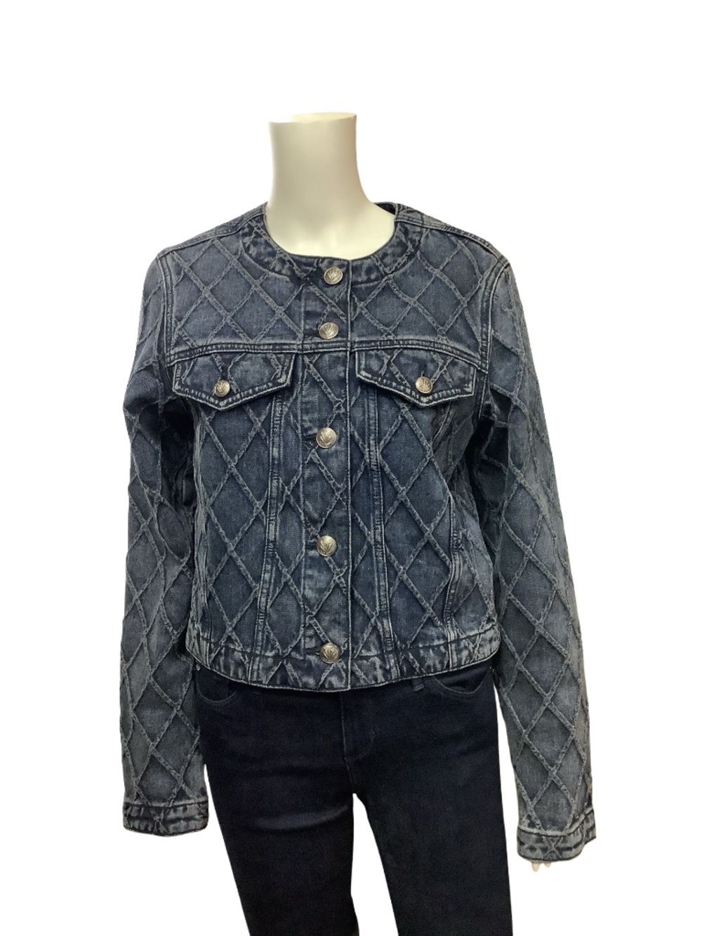 Rag & Bone Quilted Denim Jacket Size: S
